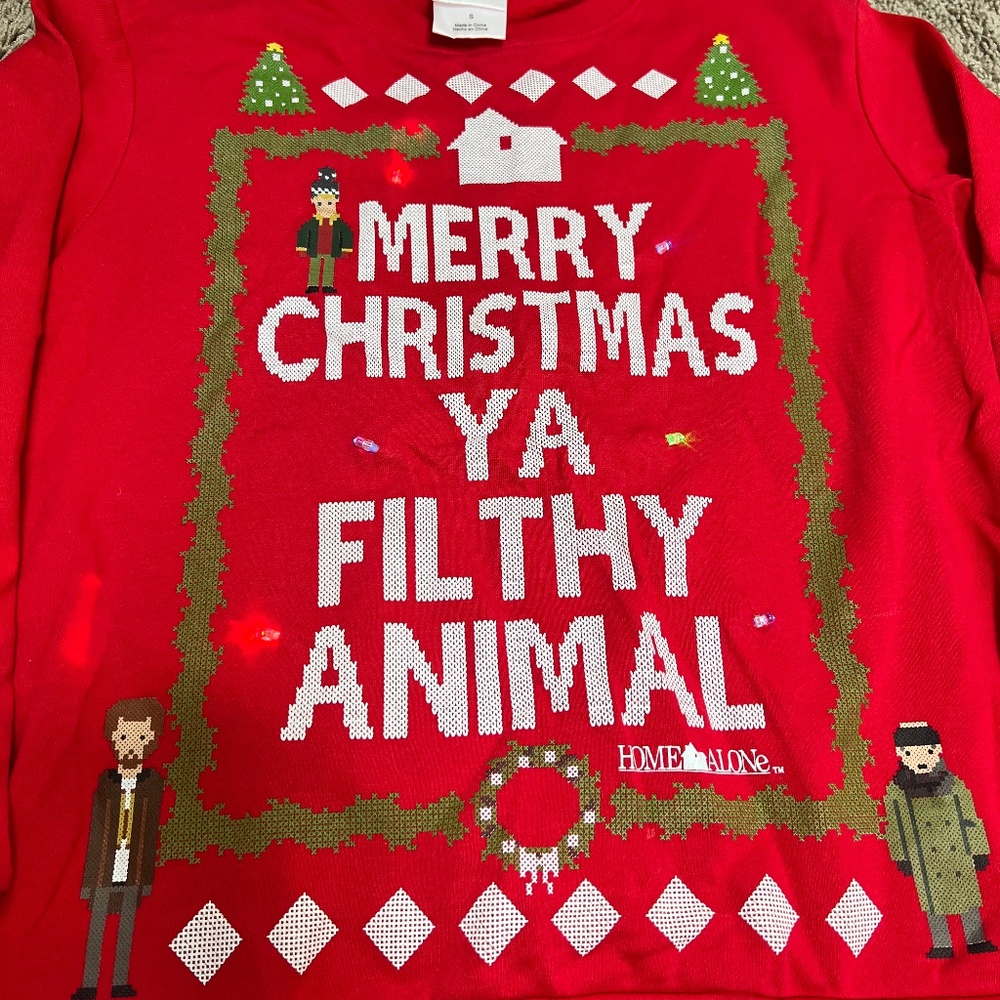 Home Alone Christmas Light Up Sweater